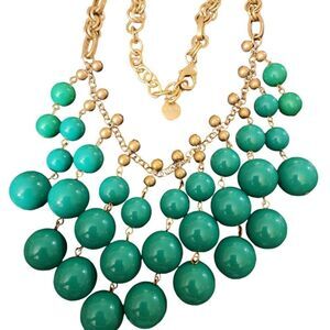 Stella & Dot Jolie Statememt Necklace Green